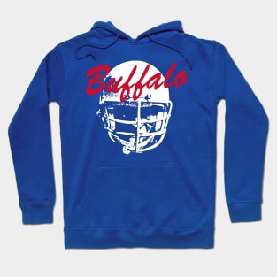 Buffalo Old School Football (Blue) Hoodie